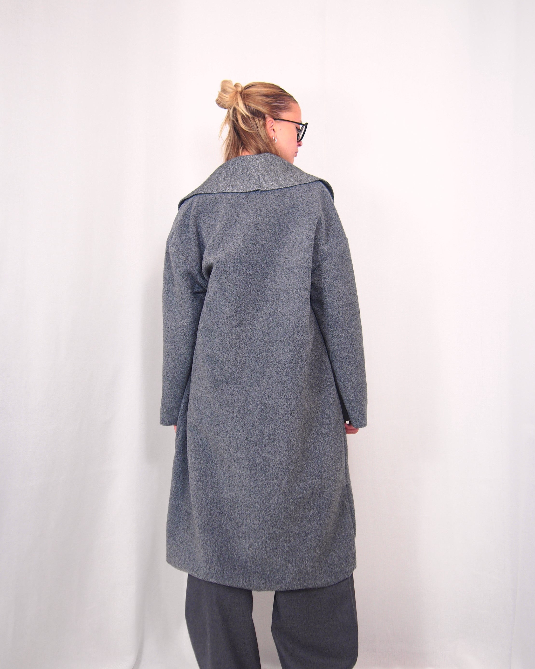 GIACCA LUNGA TIPO LANA COTTA  RASA TULIPANO