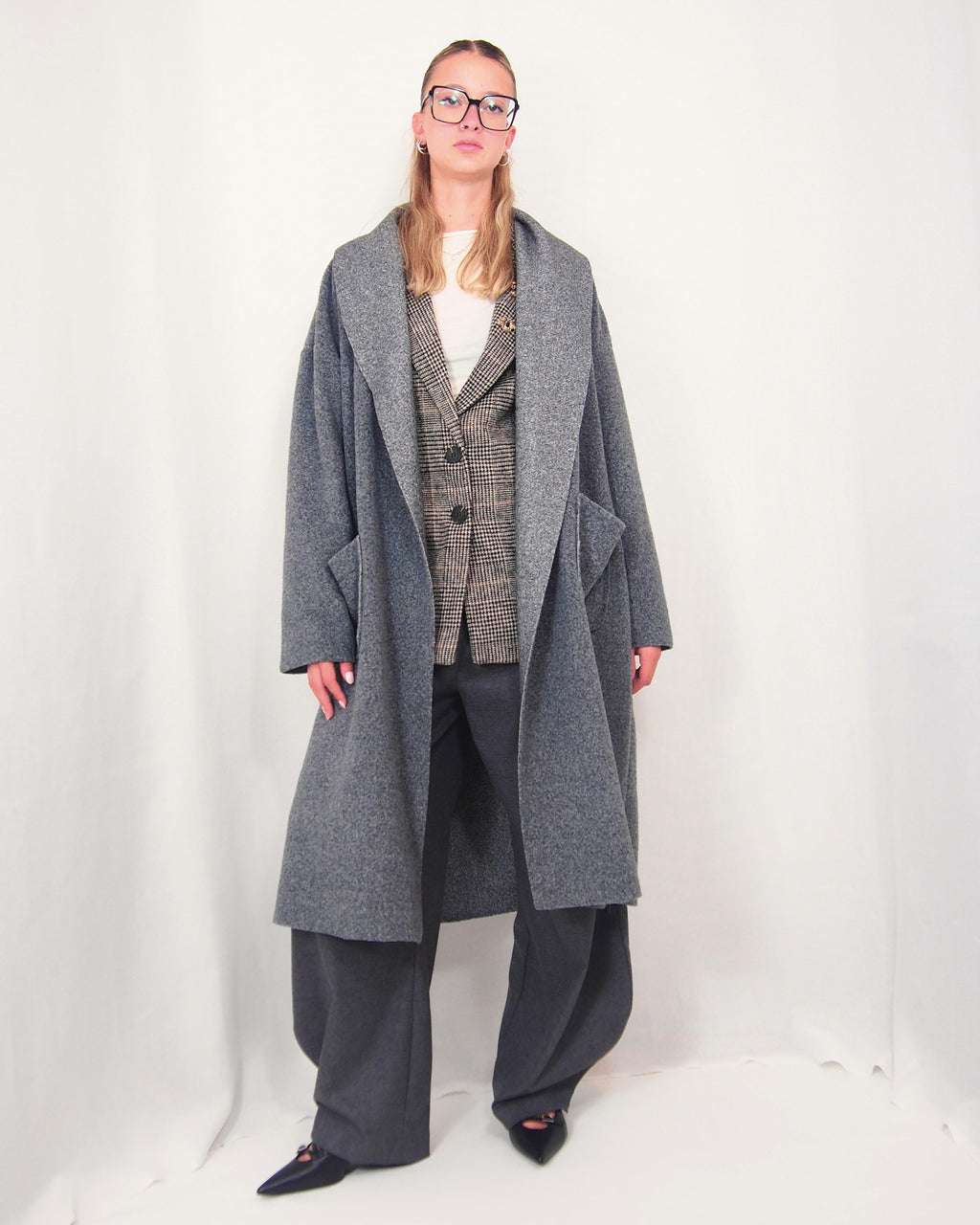 GIACCA LUNGA TIPO LANA COTTA  RASA TULIPANO