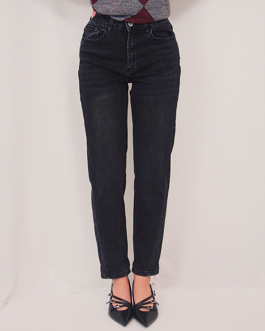 JEANS BARREL BLU END BLAK