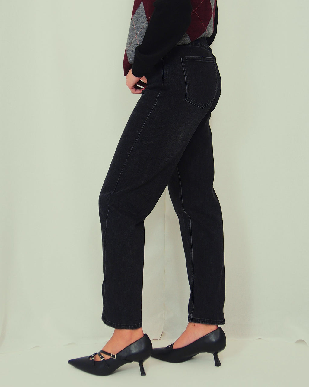 JEANS BARREL BLU END BLAK