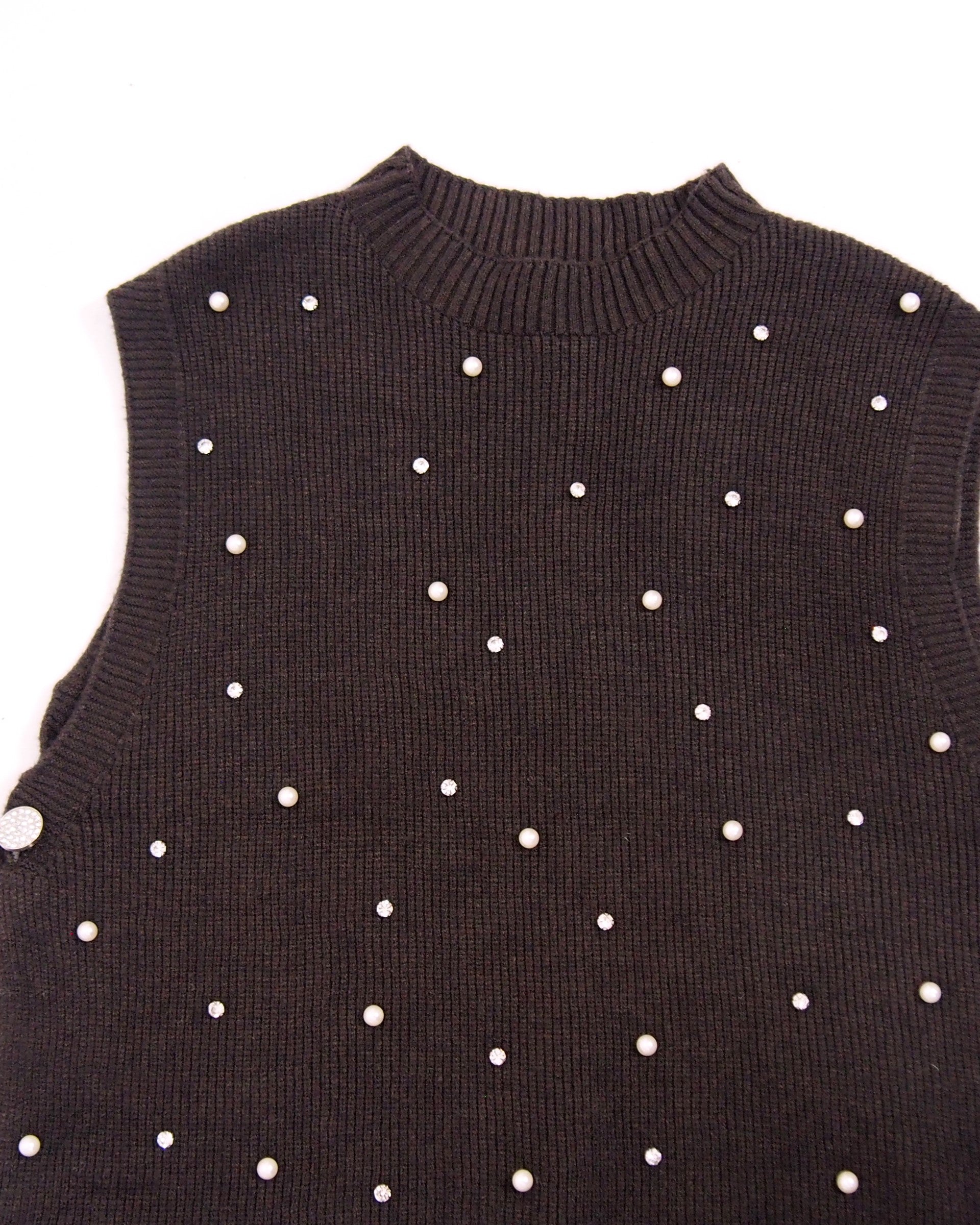 GILET IN MAGLIA DONNA CON APPLICAZIONI SUSY MIX