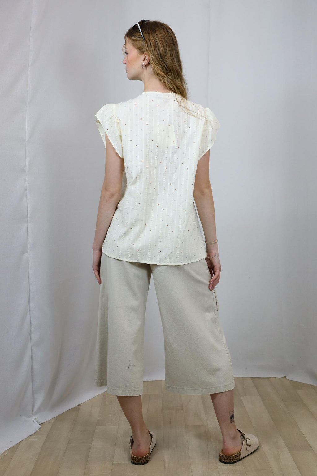 Camicia cotone a Pois