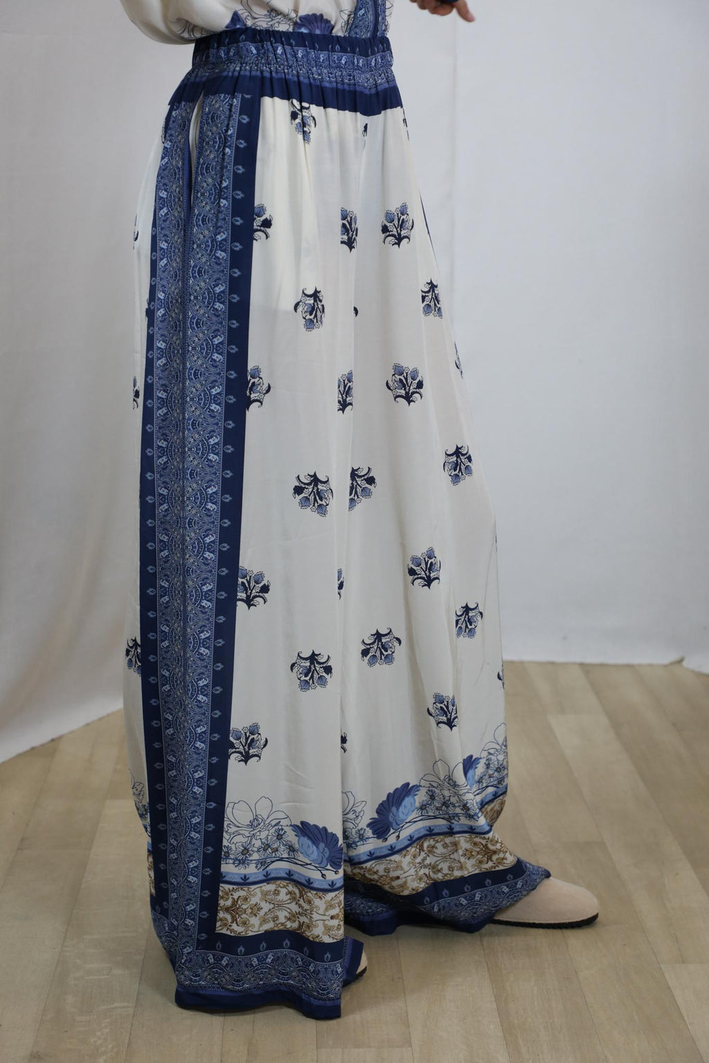 Pantalone Palazzo Motivo Floreale