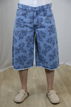 Jeans Bermuda Fiorato