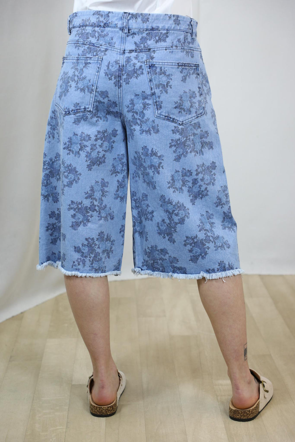 Jeans Bermuda Fiorato