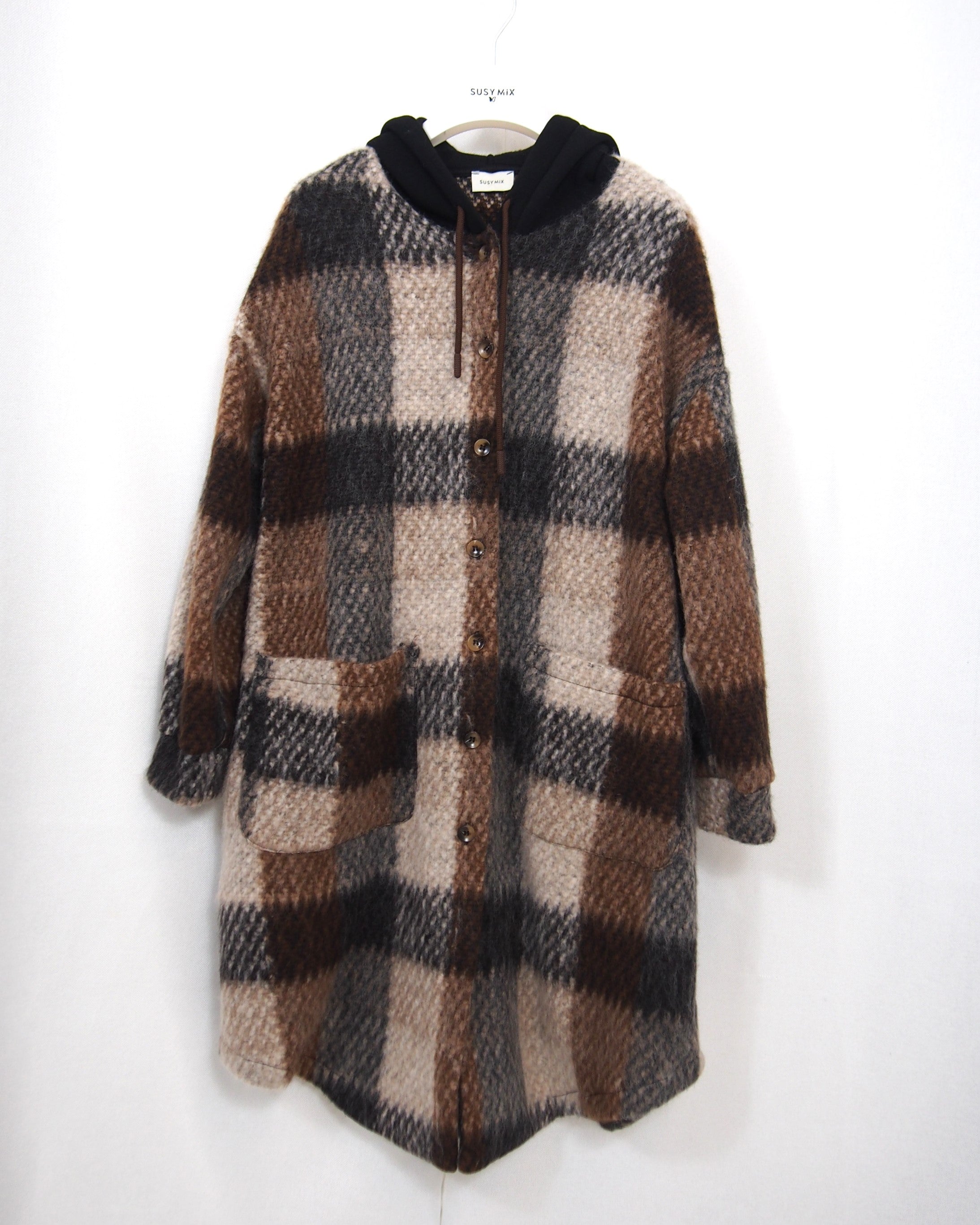 Giaccone in panno scozzese SUSY MIX