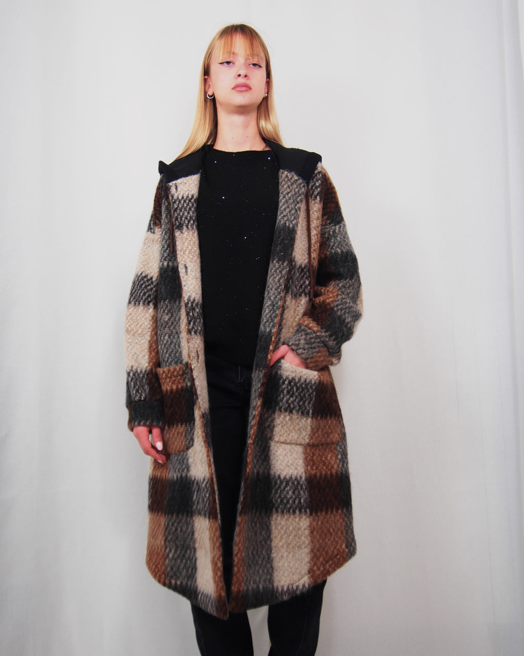 Giaccone in panno scozzese SUSY MIX