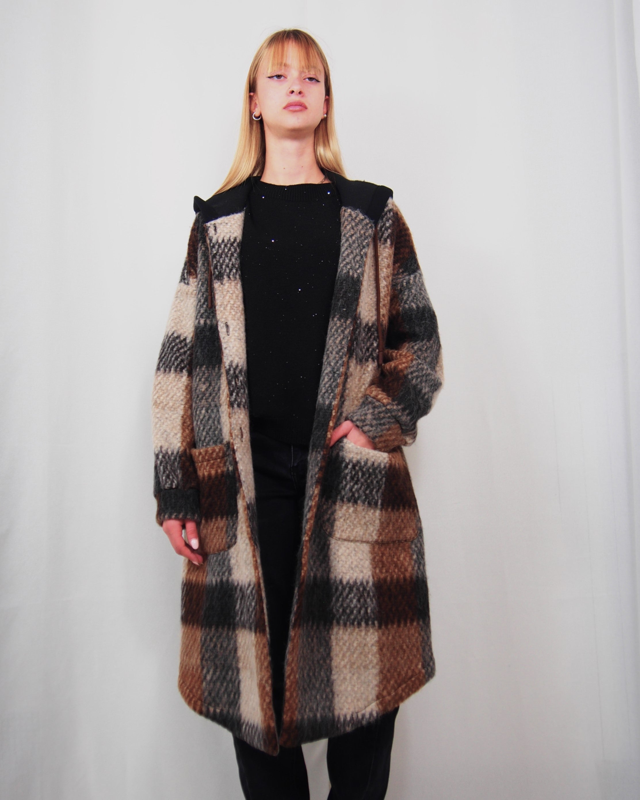 Giaccone in panno scozzese SUSY MIX