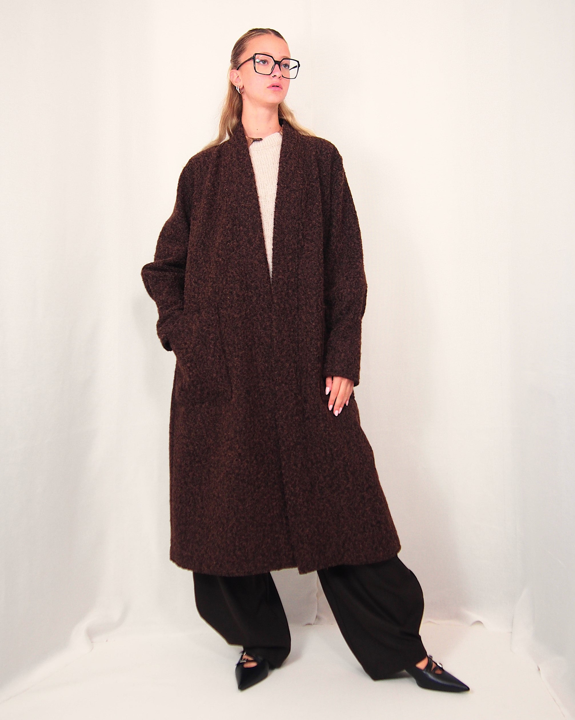 CAPPOTTO TIPO LANA COTTA  TOPAZIO