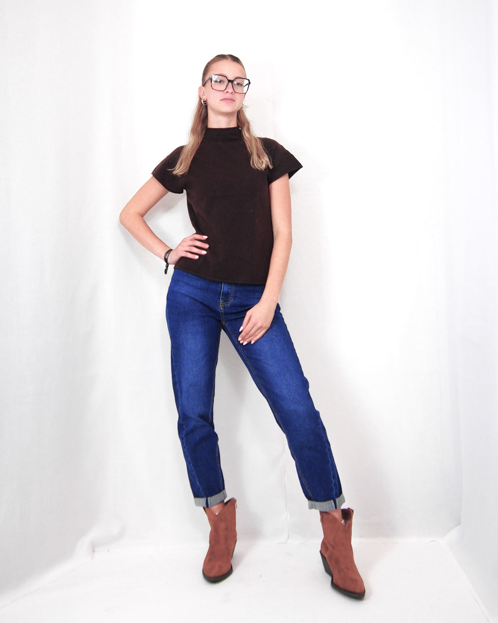 JEANS BARREL BLU END BLAK