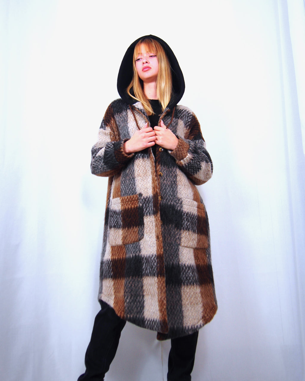 Giaccone in panno scozzese SUSY MIX