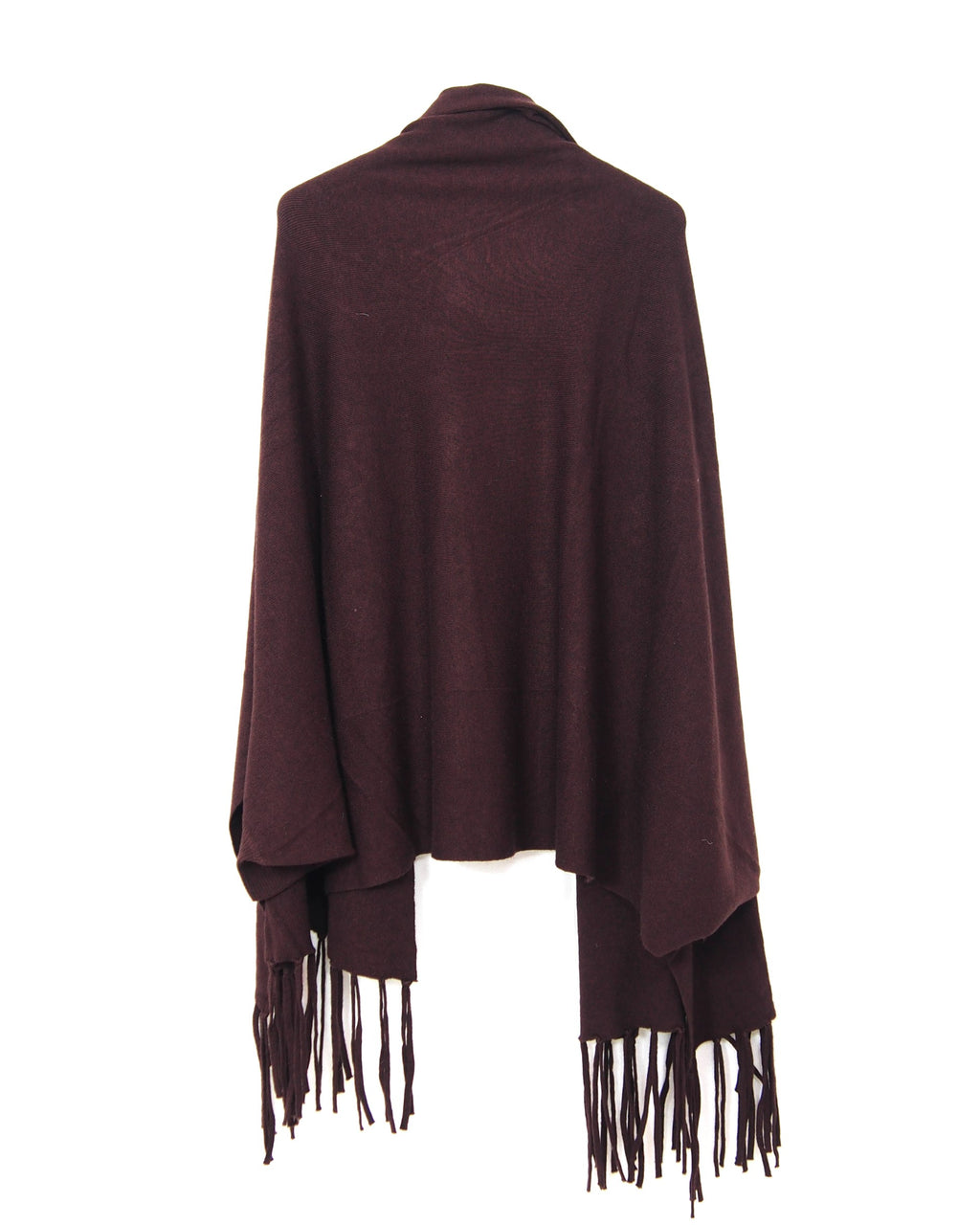 Mantella con frange in Maglia