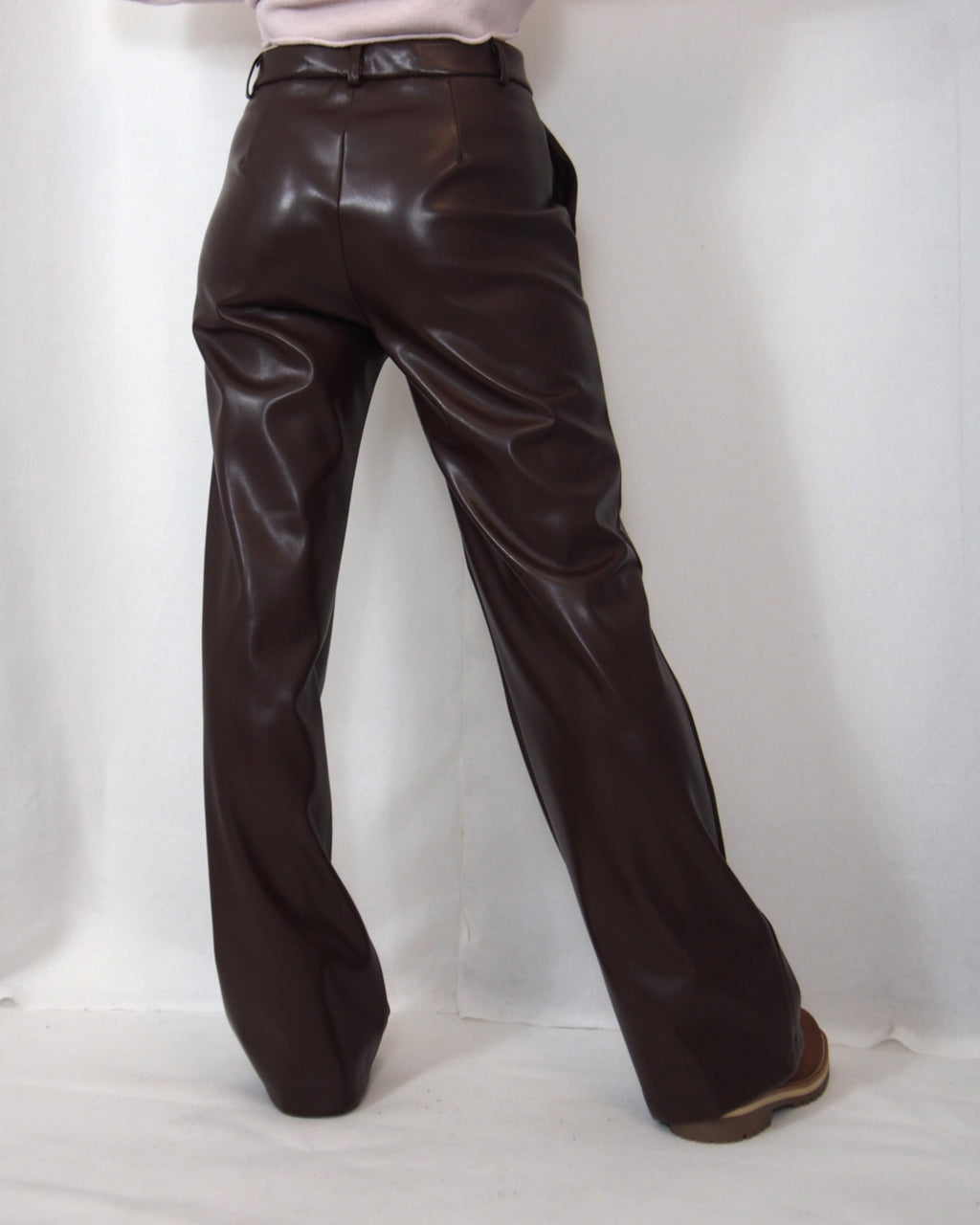 PANTALONE WIDE-LEG IN ECOPELLE "ELEGANCE"