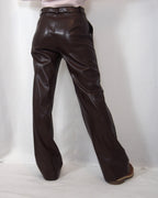 PANTALONE WIDE-LEG IN ECOPELLE "ELEGANCE"