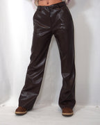 PANTALONE WIDE-LEG IN ECOPELLE "ELEGANCE"