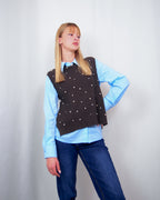 GILET IN MAGLIA DONNA CON APPLICAZIONI SUSY MIX