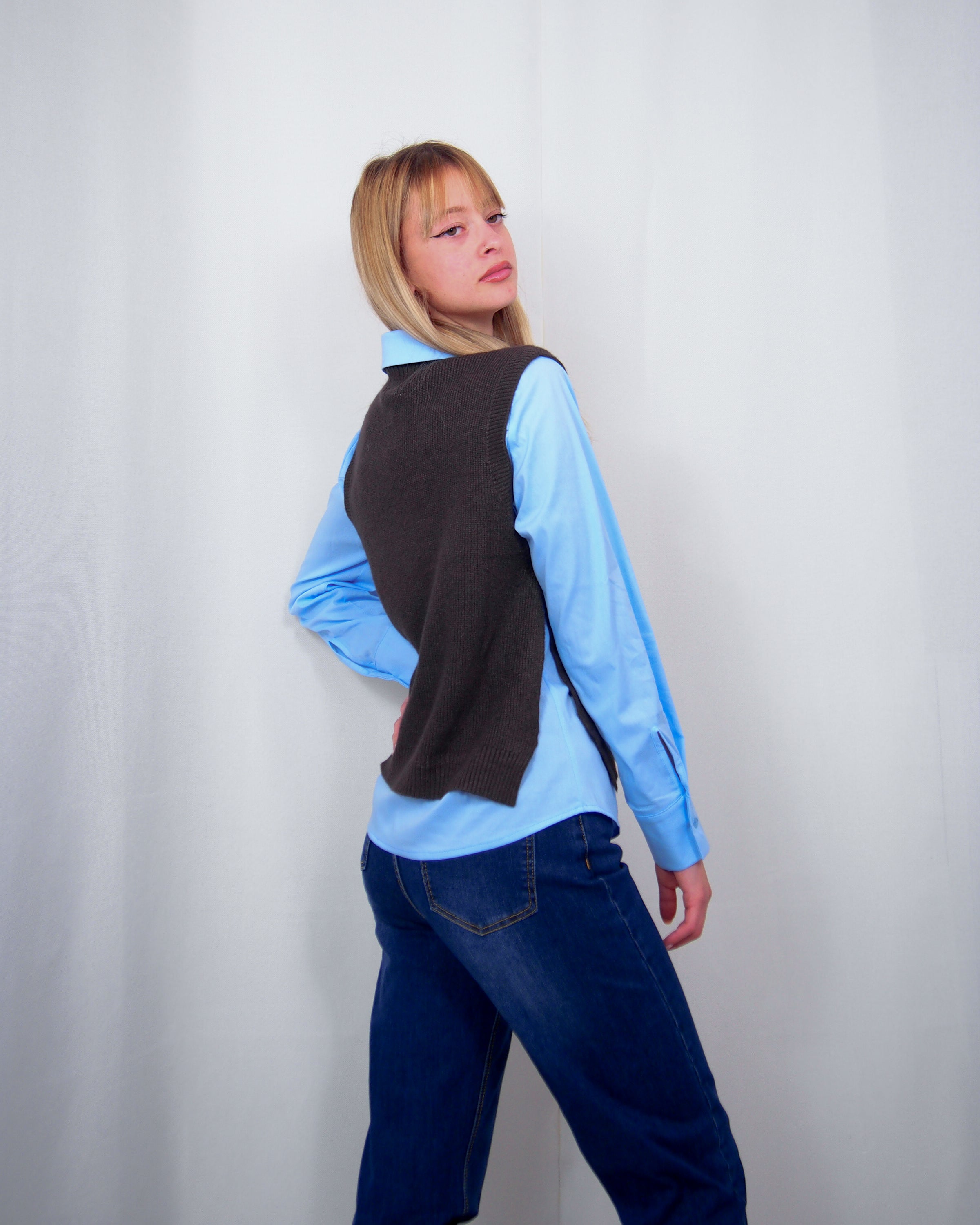 GILET IN MAGLIA DONNA CON APPLICAZIONI SUSY MIX