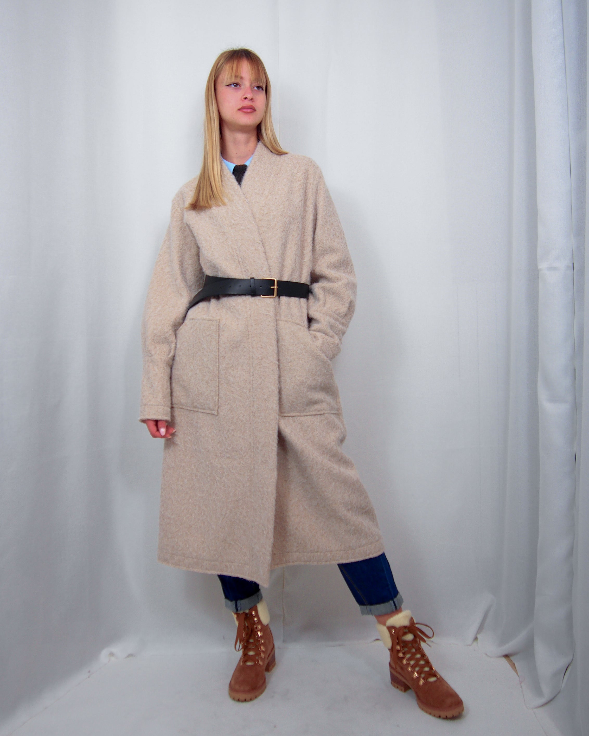 CAPPOTTO TIPO LANA COTTA  TOPAZIO