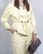 Giacca in ecopelle "Yellow"