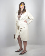 giacca in ecopelle "white"