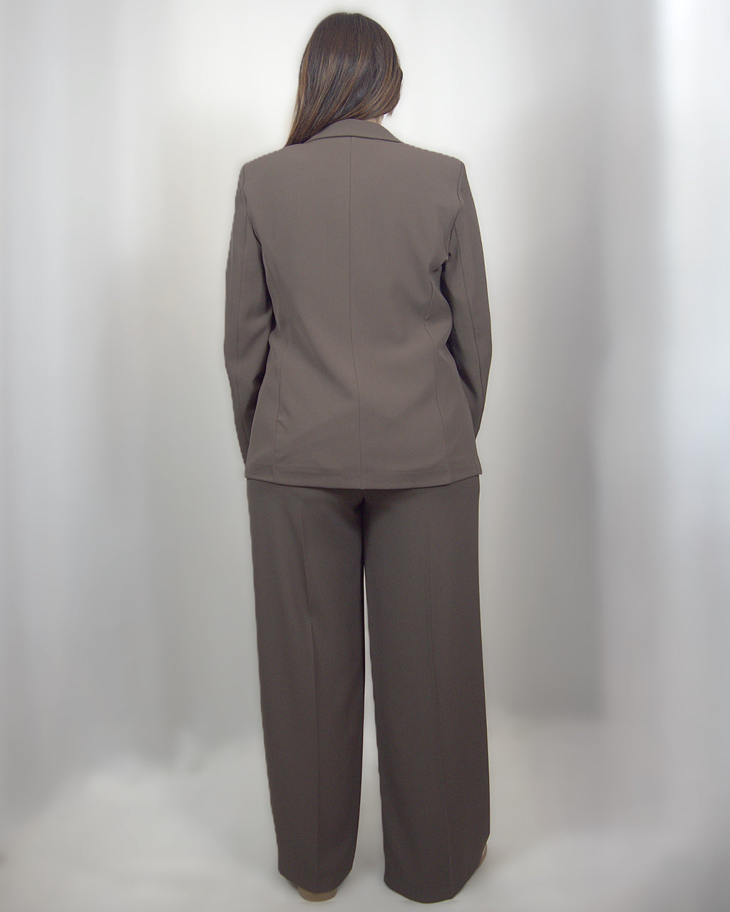 Pantalone in tessuto fluido marrone