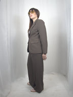 Pantalone in tessuto fluido marrone