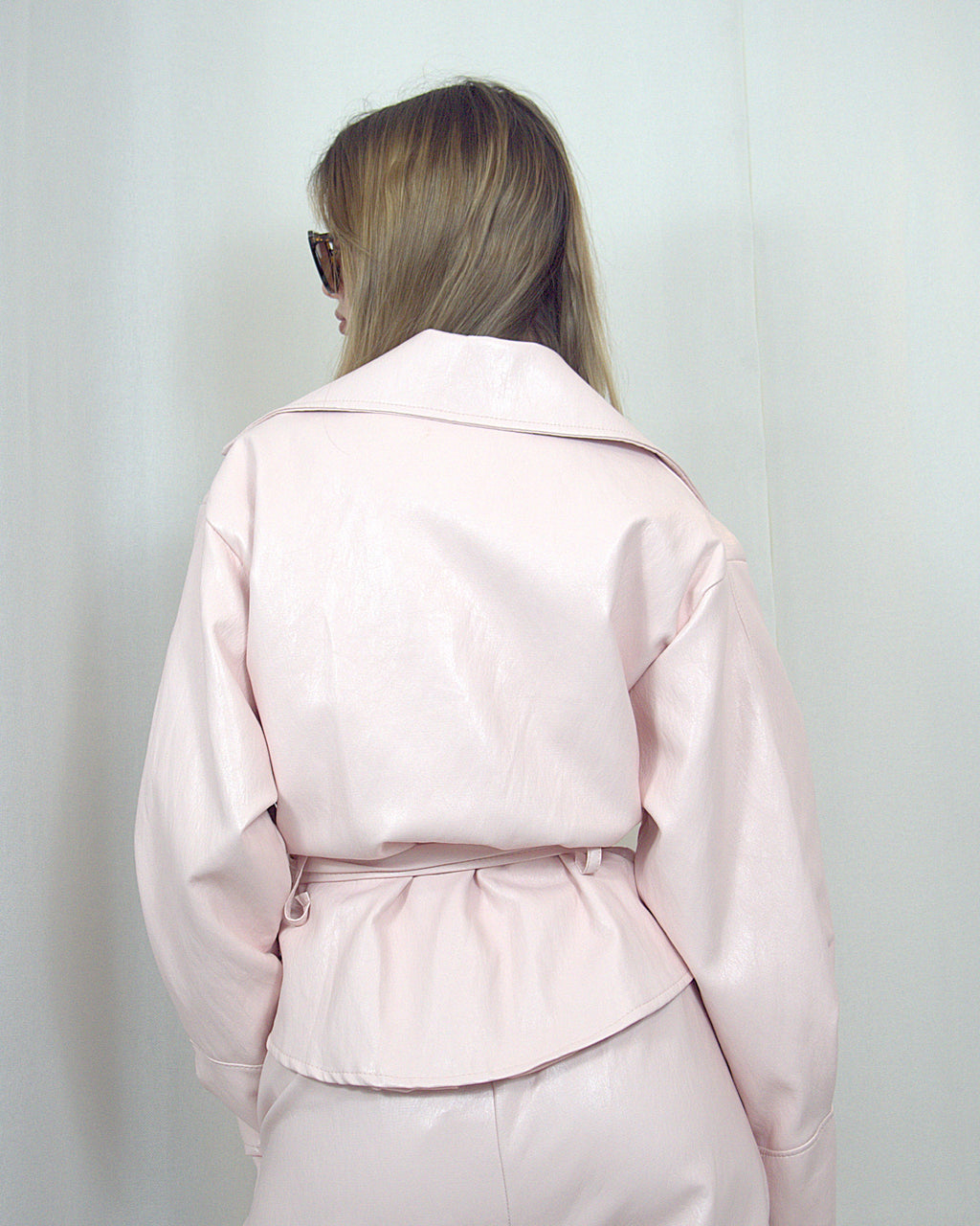 Giacca in ecopelle Rosa