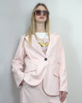 Blazer in ecopelle "pink"