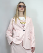 Blazer in ecopelle "pink"