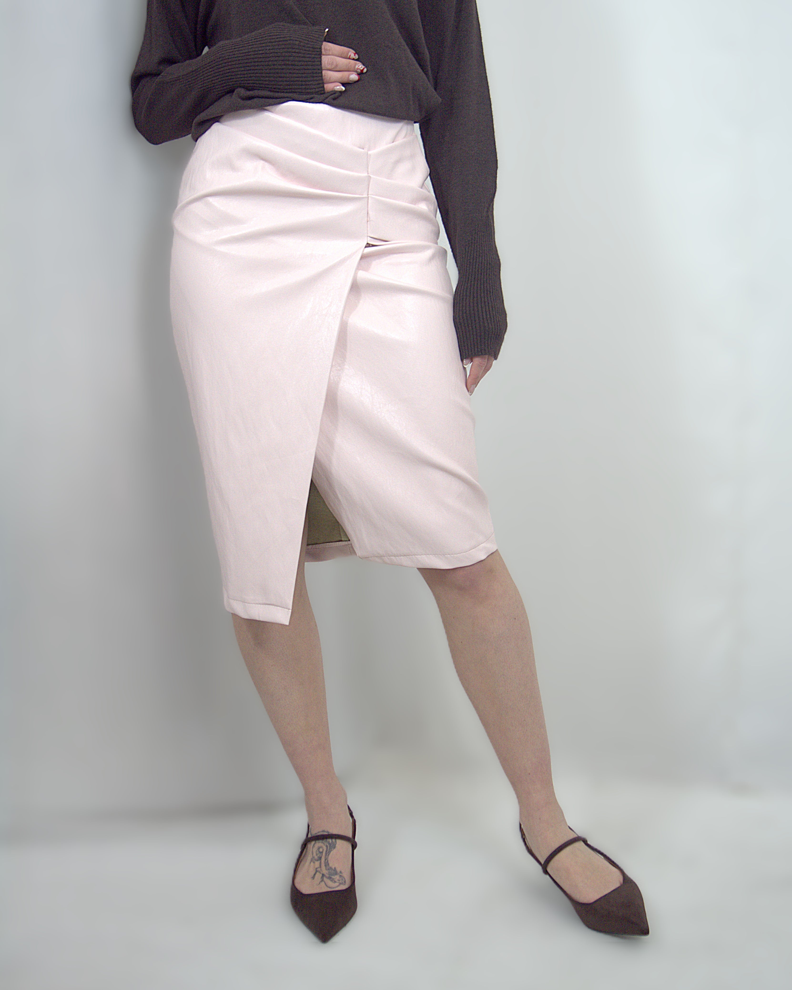 Gonna in ecopelle "TULIPANO"