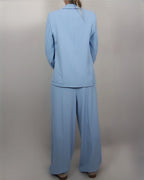 Pantalone in tessuto Fluido Azzurro
