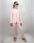 Blazer tessuto fluido Rosa