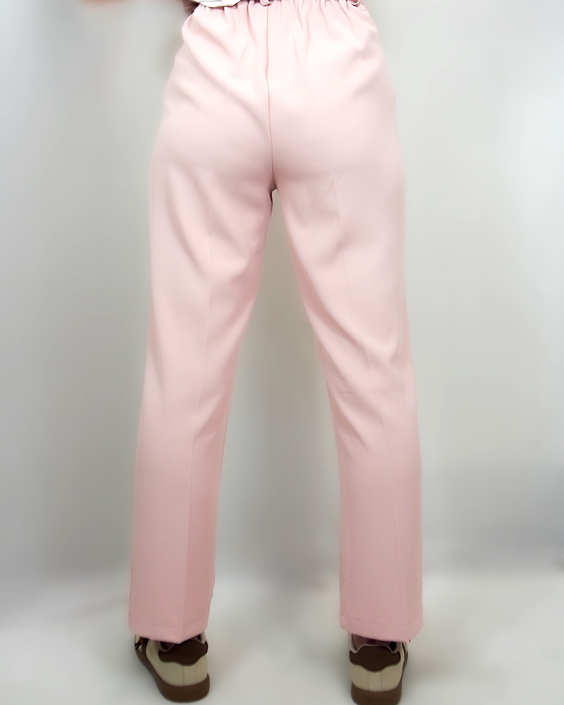 Pantaloni in tessuto fluido Rosa