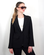Blazer in  Tessuto fluido Nero