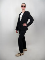 Blazer in  Tessuto fluido Nero