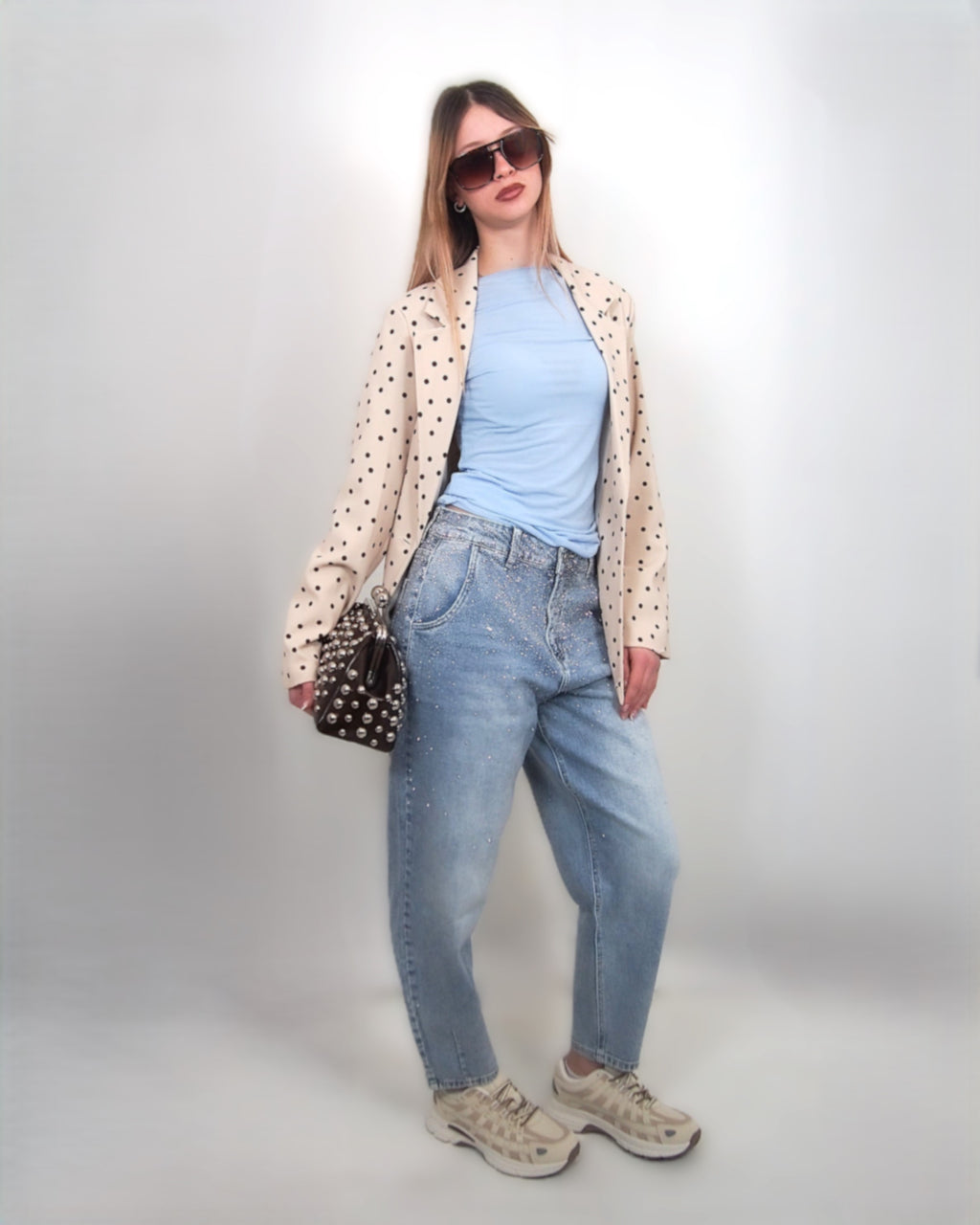 JEANS Donna impreziosito con stass