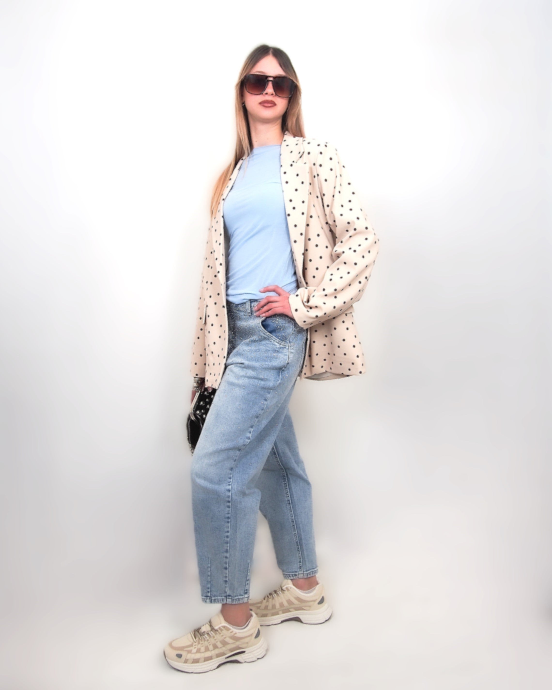 JEANS Donna impreziosito con stass
