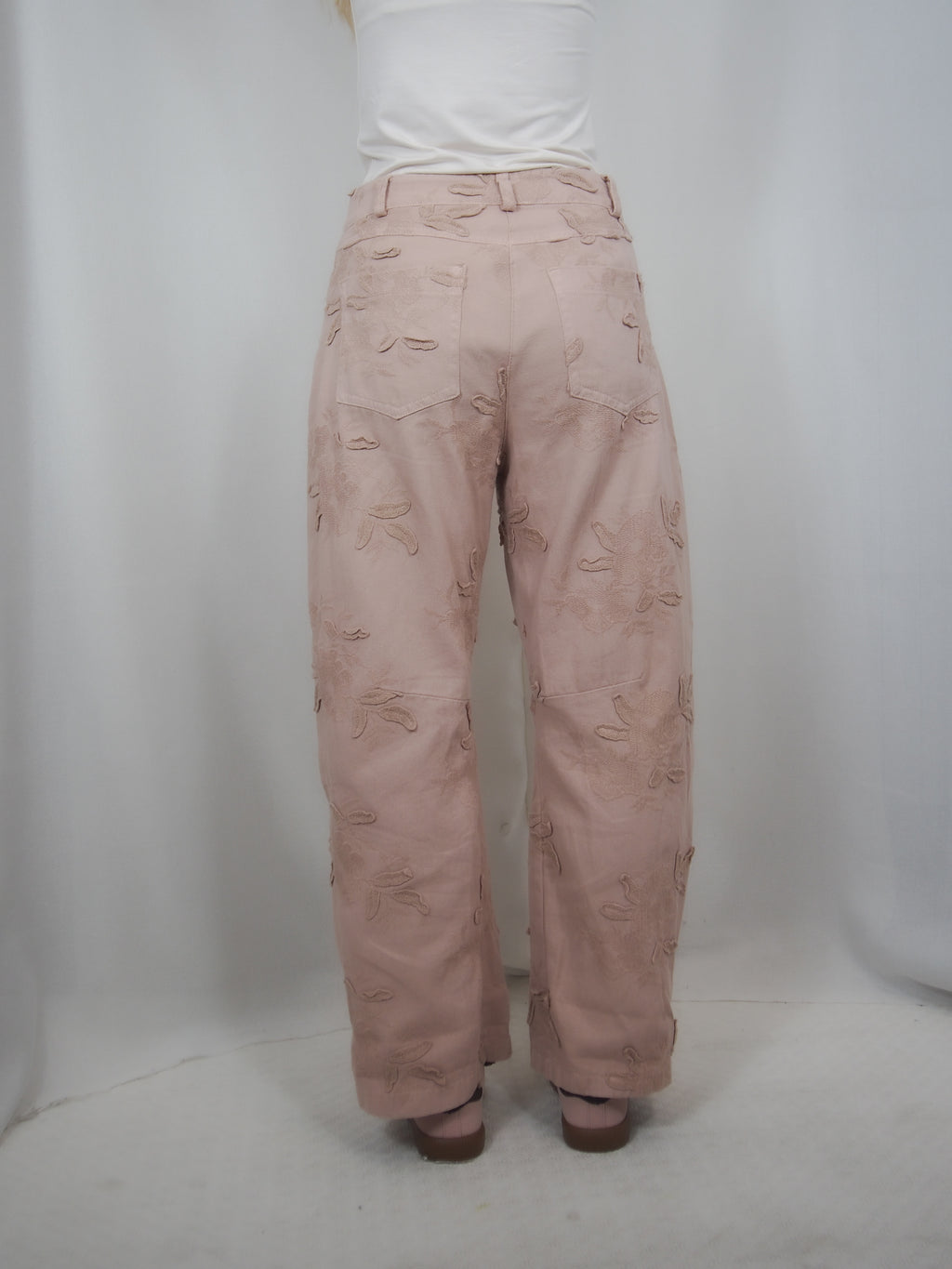 Jeans "Susy Mix fiore rosa"