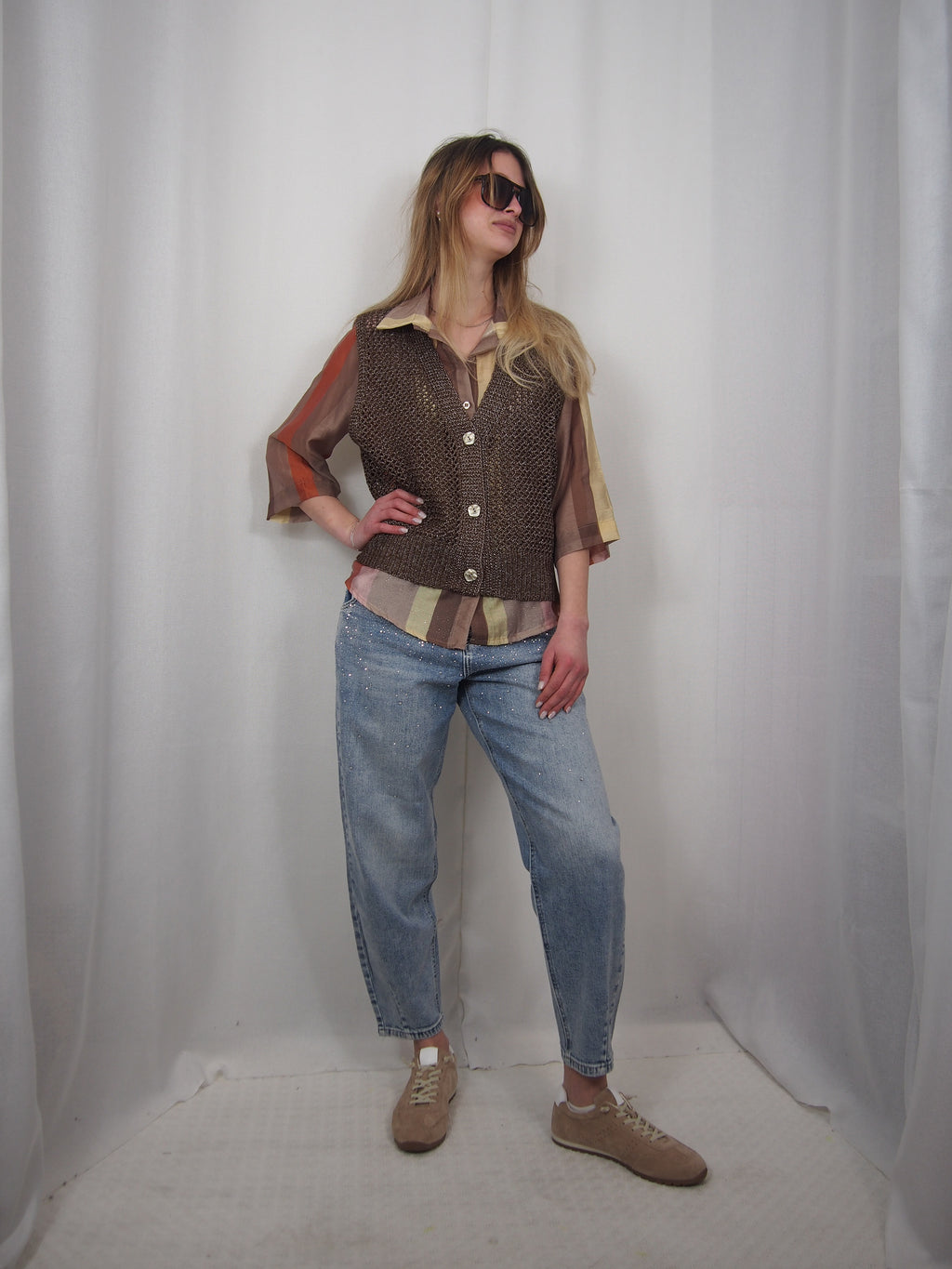 GILET  traforato "Carlotta"