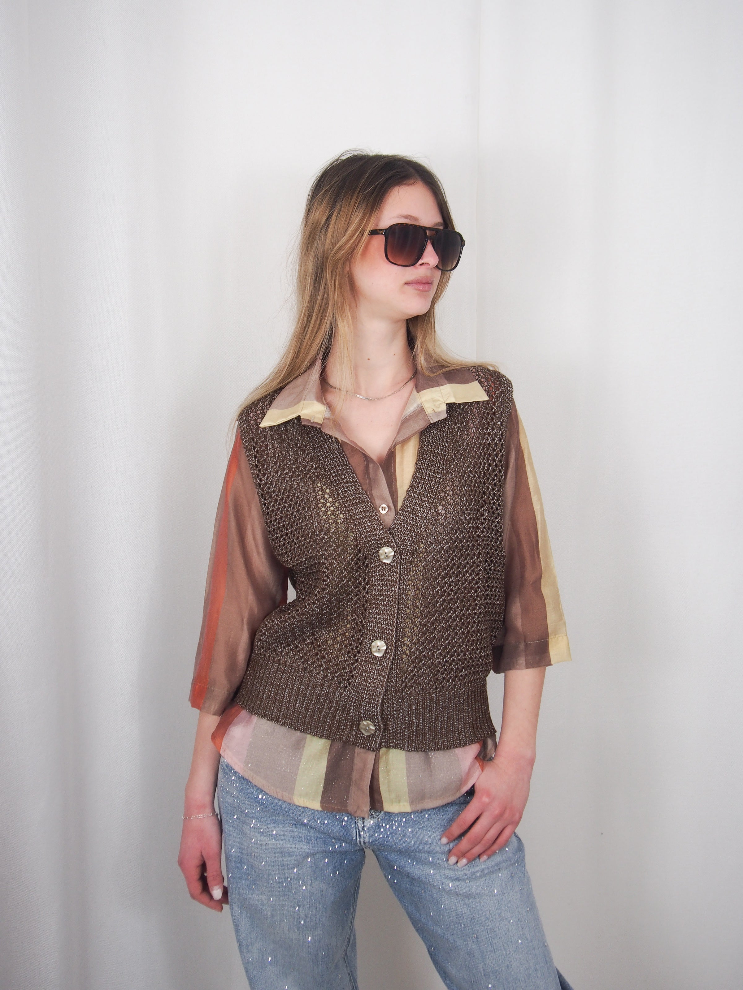 GILET  traforato "Carlotta"