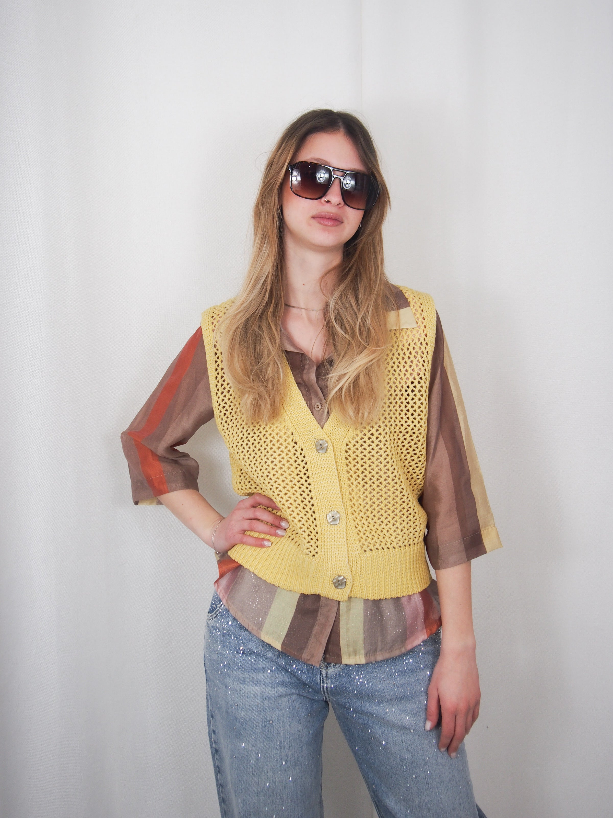GILET traforato "Carlotta"