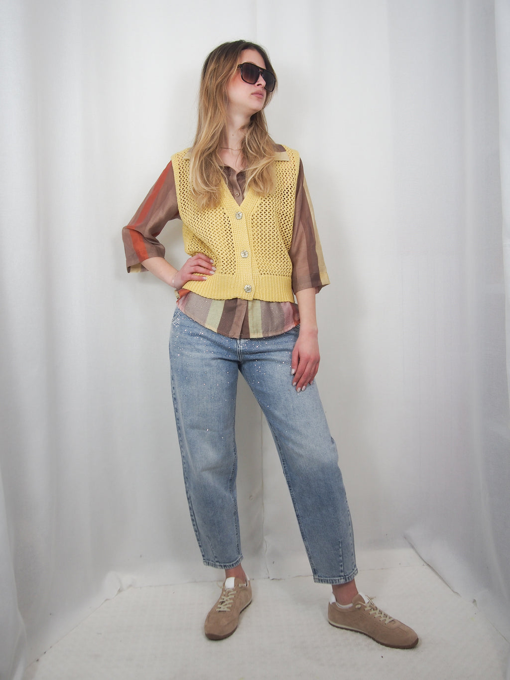 GILET traforato "Carlotta"