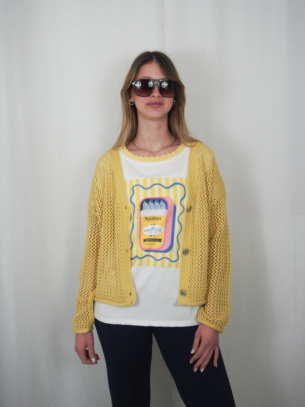 Cardigan traforato