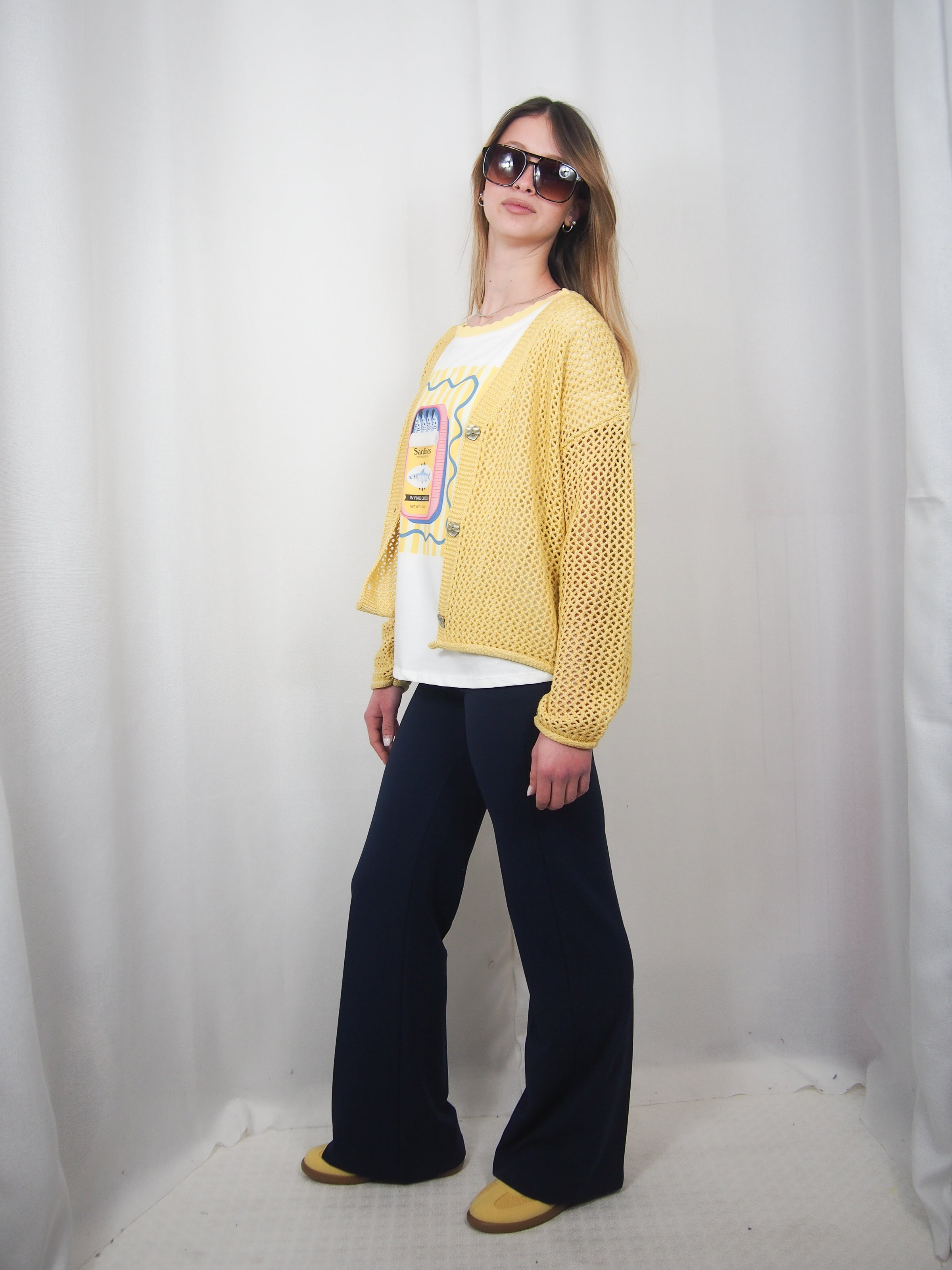 Cardigan traforato