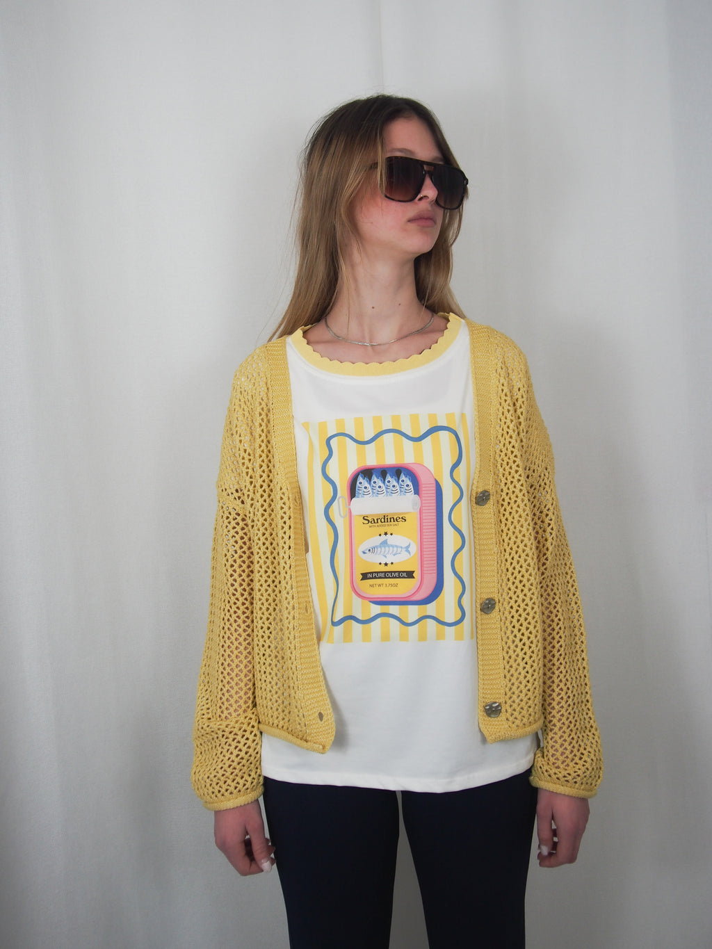 Cardigan traforato