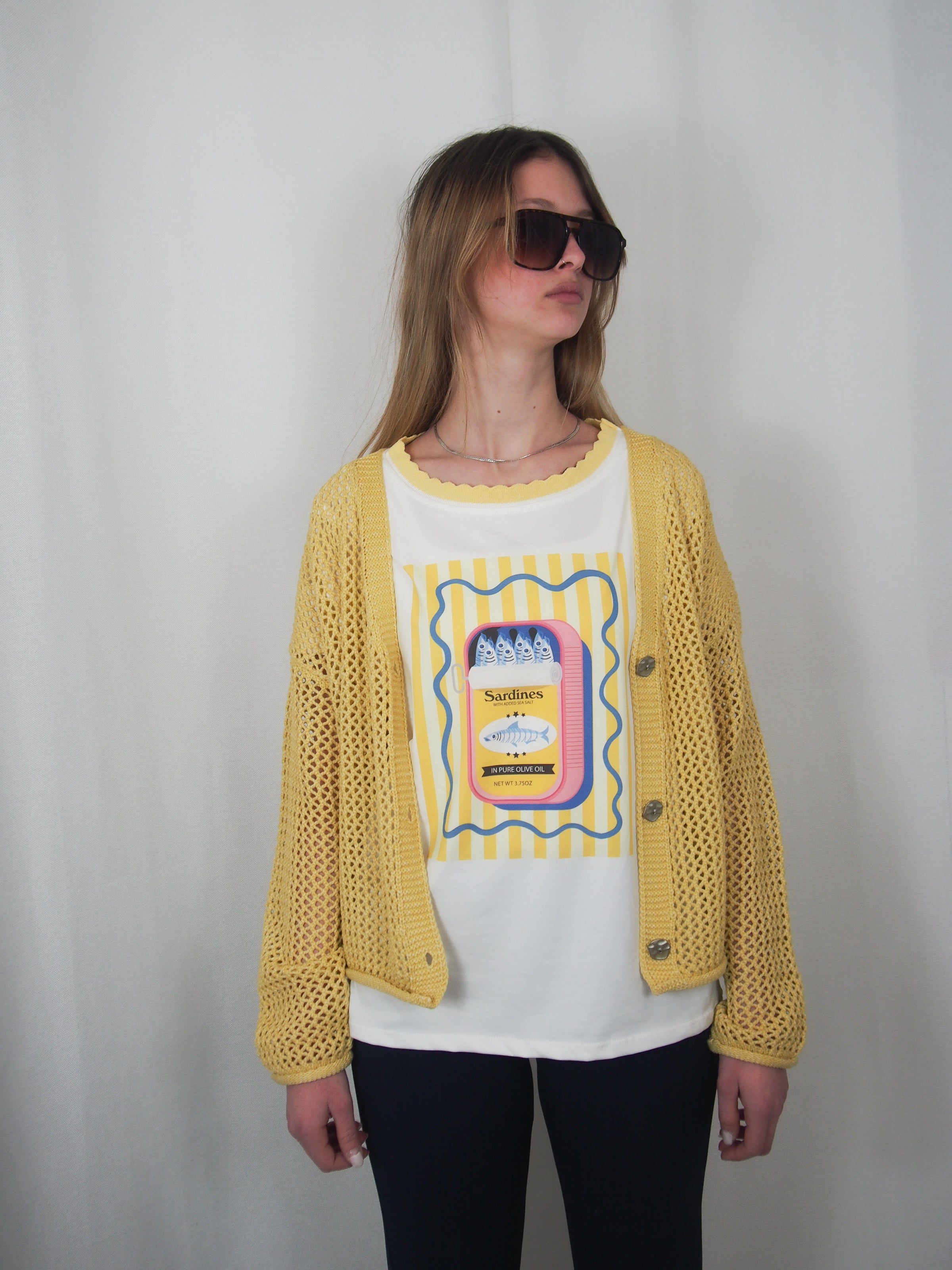 Cardigan traforato
