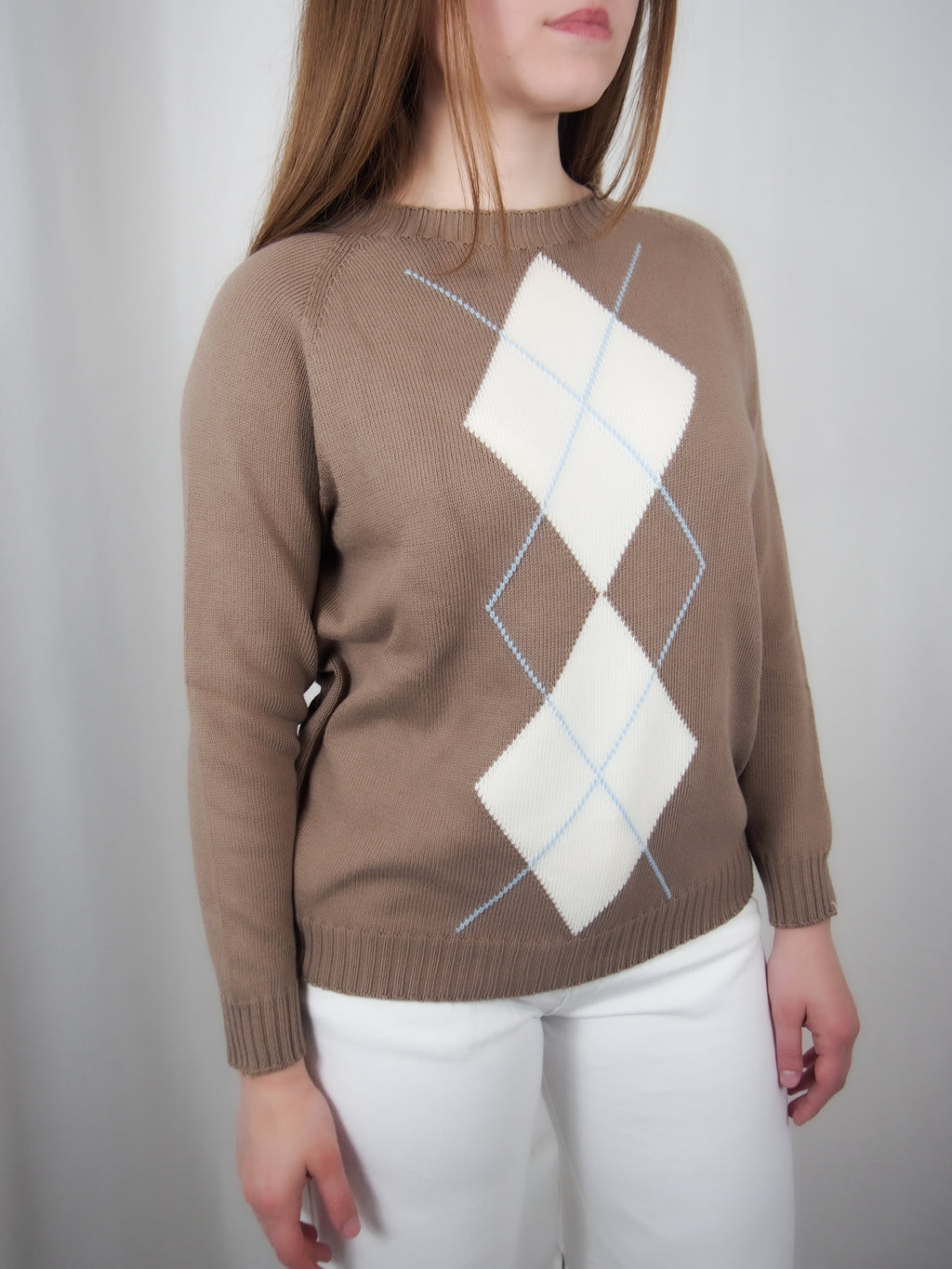 Pullover con losanghe