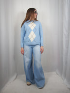 Pullover con losanghe