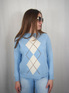 Pullover con losanghe