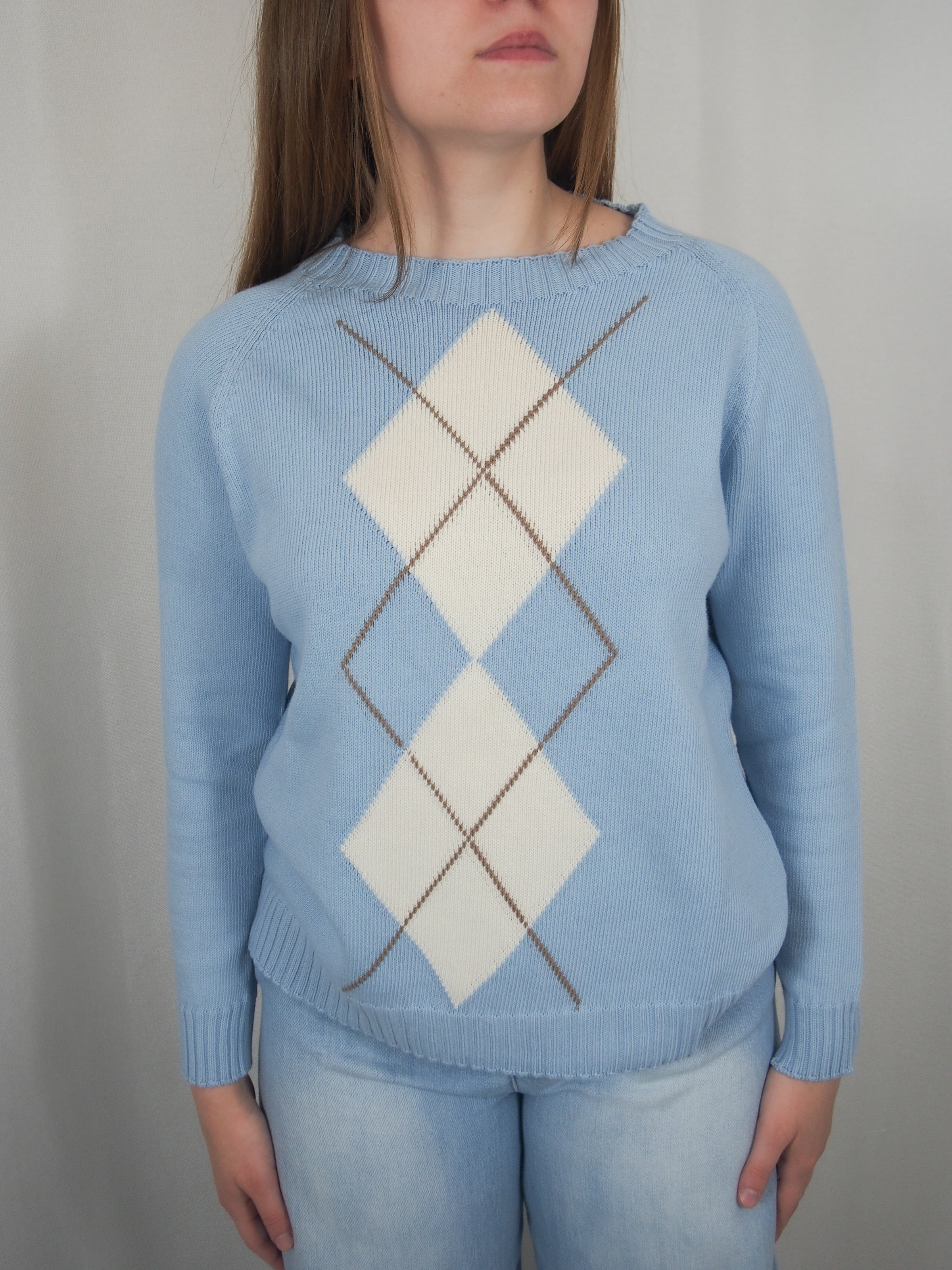 Pullover con losanghe